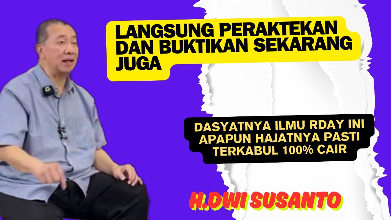 LANGSUNG PRAKTEKAN DAN BUKTIKAN SEKARANG JUGA