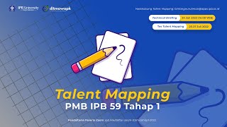 Sosialisasi Talent Mapping PMB Batch 1 Angkatan 59 (Gatamala Agrinawa)
