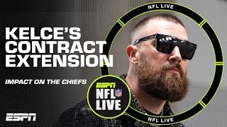 Travis Kelce's contract extension MAKES TOTAL SENSE for the Chiefs 📈 | NFL Live