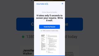 Create Resume using Ai | AI Resume Builder | CV       #resume #resumedesign #job #resumebuilder