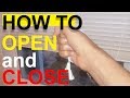 How to open and close window blinds.