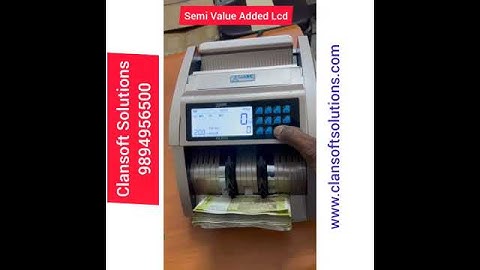 SEMI VALUE ADDED COUNTING LCD   Counting Machine with Fake Note Detection