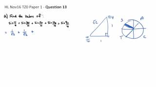 Question 13a - HL Nov16 P1