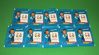 EURO 2020 Preview Panini РАСПАКОВКА 10-И ПАЧЕК {|} Открытие 10-и пачек Евро 2020 Превью Панини