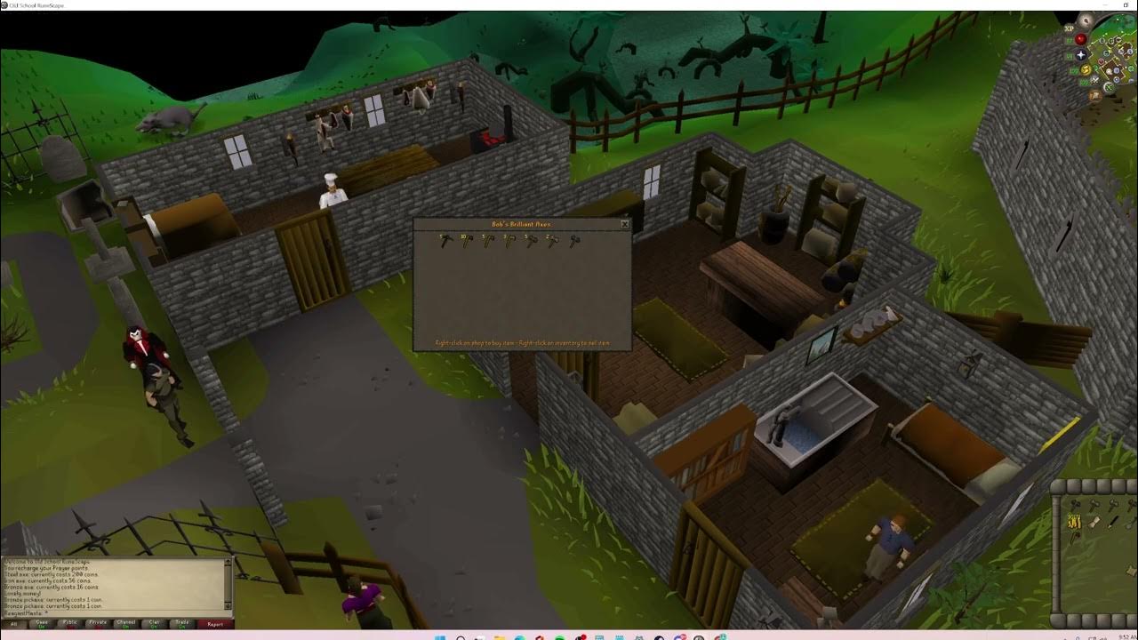 Where to Buy a Bronze Pickaxe in OSRS Shop Location YouTube