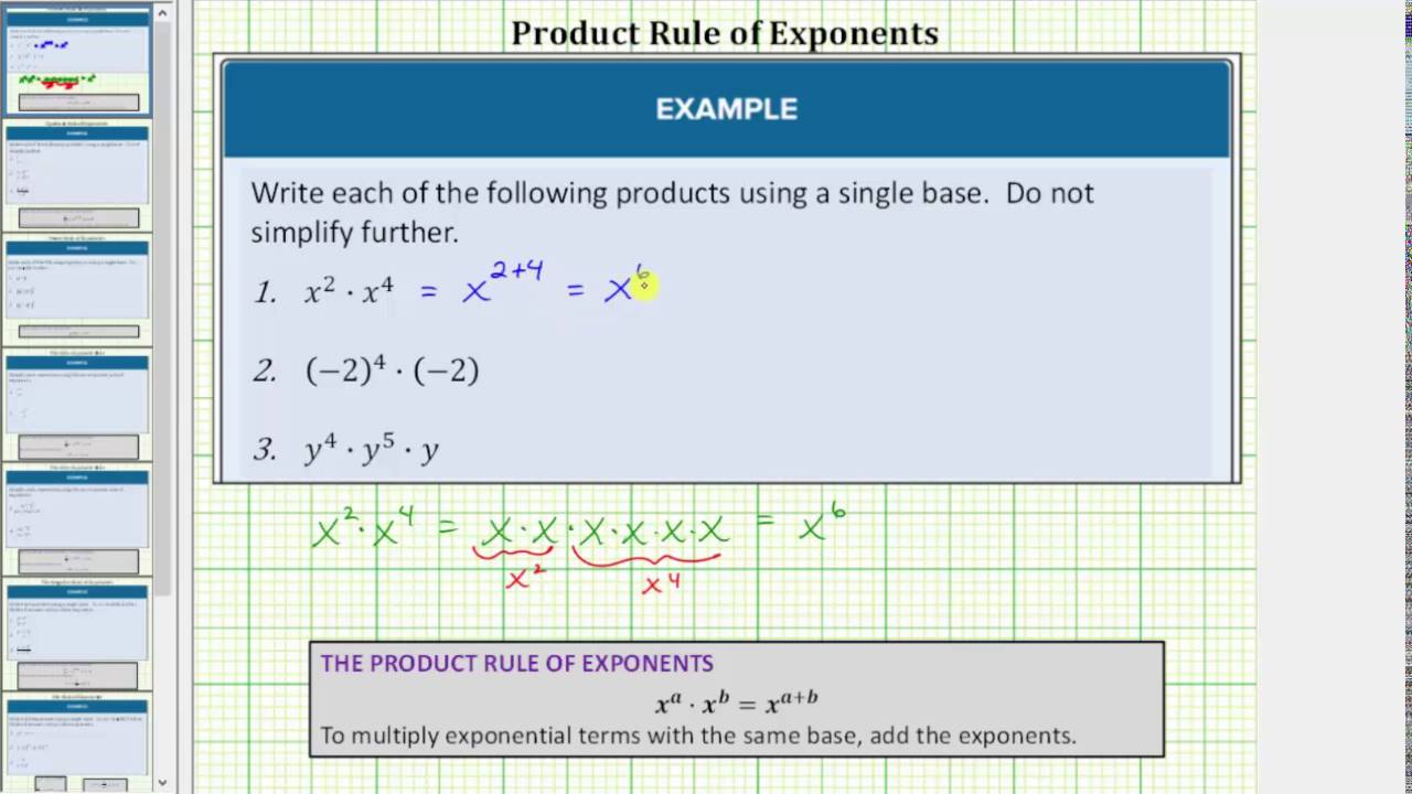 Rules of Exponents (video lessons, examples and solutions)