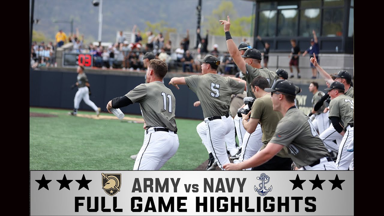 Thumbnail for Army Baseball vs Navy: Full Game Highlights 04/28/2024
