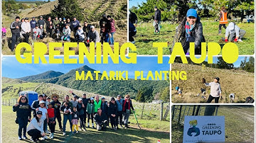 Planting Trees with the help of Greening Taupo