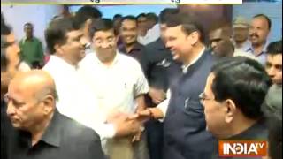 Devendra Fadnavis takes oath as Maharashtra's CM; PM Modi, Uddhav attend event