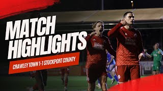 Crawley Town vs Stockport County highlights