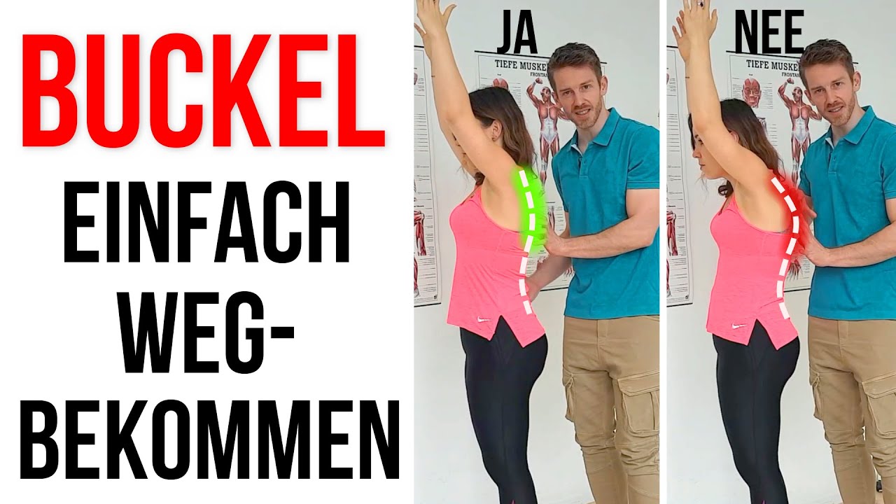 Buckel am Rücken wegbekommen mit dieser leichten Übung - YouTube