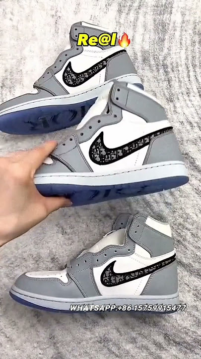 Real VS Fake Dior Jordan 1 High #dior #airjordan1dior#airjordan1retro #airjordan1retrohighog #fyp