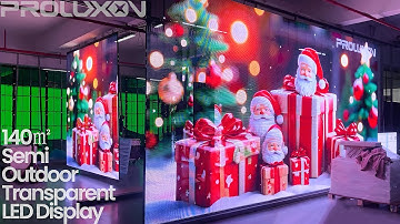 Transparent LED Screens and Displays, P3.91-7.81 Indoor Semi-outdoor Glass LED Video Wall from China
