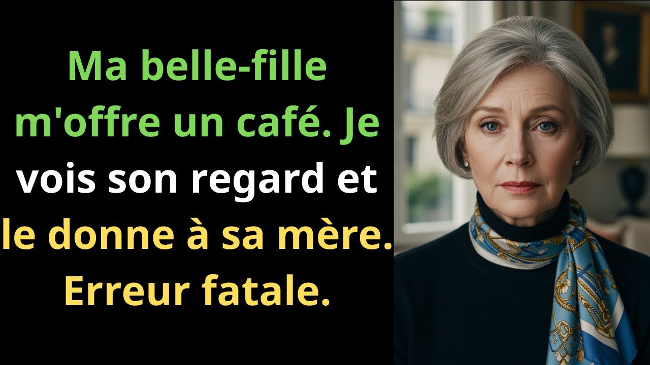 Ma belle-fille m'offre un café. Je vois son regard et le donne à sa mère. Erreur fatale.