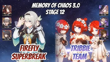 Firefly SuperBreak & Tribbie x The Herta Memory of Chaos Stage 12 (3 Stars) | Honkai Star Rail