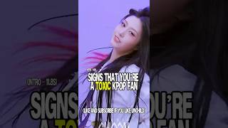 Signs that your a toxic kpop fan #kpop #kpopidol #blackpink #bts #fyp #viral #shorts