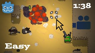 How to make the camera follow the mouse postion (peak the mouse postion) in godot in 1:38minuts easy