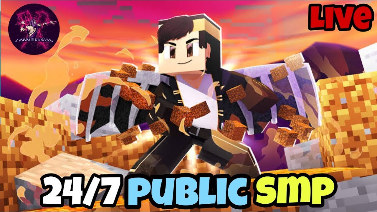 Minecraft Live - Java + PE / Bedrock Edition | 24/7 Public Smp | Live ...