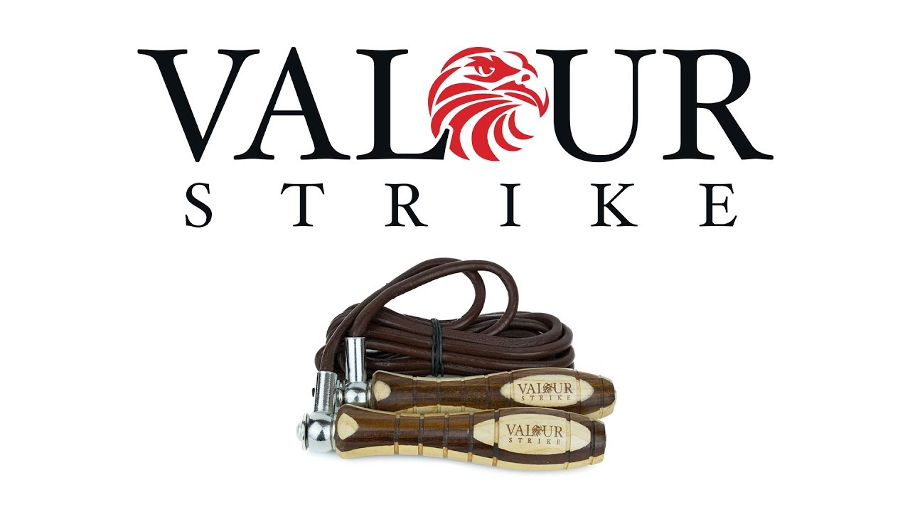 Premium Leather Skipping Rope | Valour Strike® - YouTube