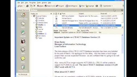 13-2 Linking and Journaling Outlook Contacts and email into WorkCenter