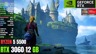 Hogwarts Legacy Benchmark | RTX 3060 + Ryzen 5 5500 | 1080p, 1440p, DLSS ON