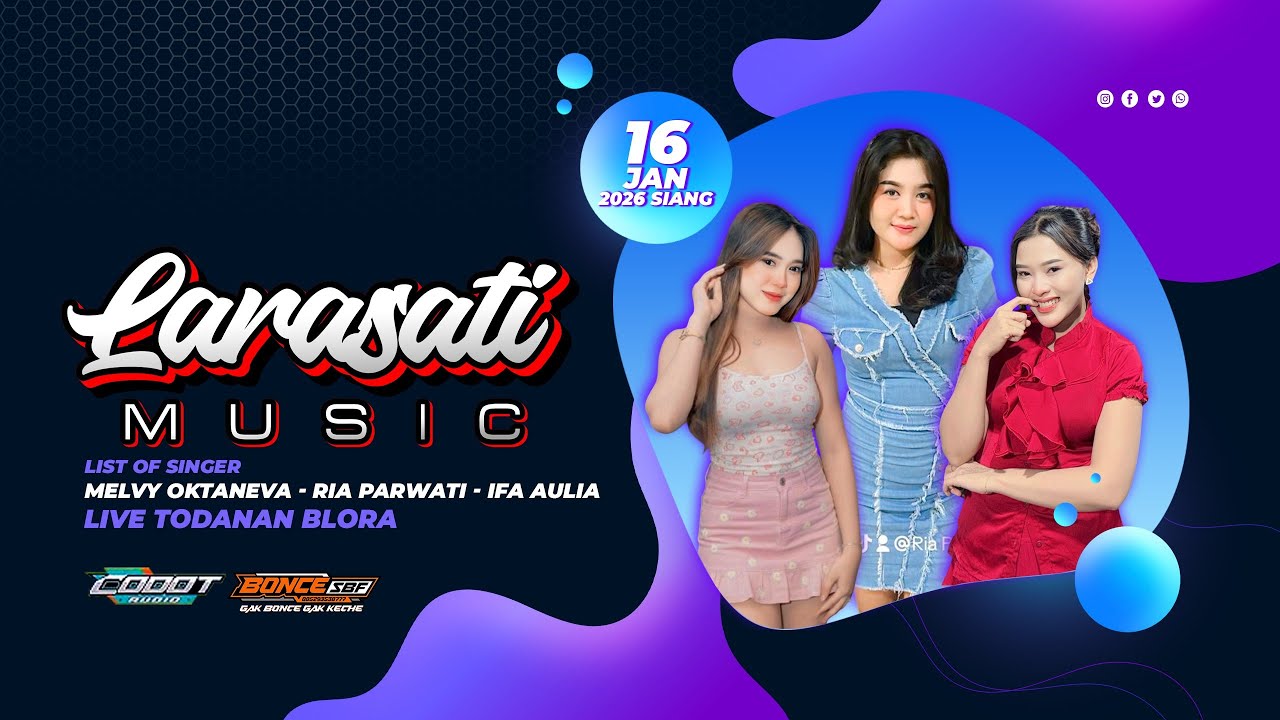 🔴LIVE LARASATI MUSIC - WEDDING PARTY YOLA & WAWAN - TODANAN BLORA - CODOT AUDIO