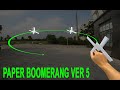 CÁCH LÀM BOOMERANG BẰNG GIẤY VER 5 | how to make paper boomerang | origami boomerang