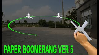 CÁCH LÀM BOOMERANG BẰNG GIẤY VER 5 | how to make paper boomerang | origami boomerang screenshot 4