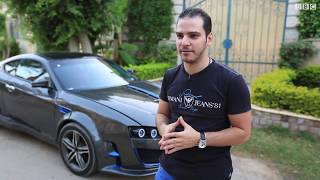 شاب مصري يصنع سيارة رياضية بمواصفات عالمية