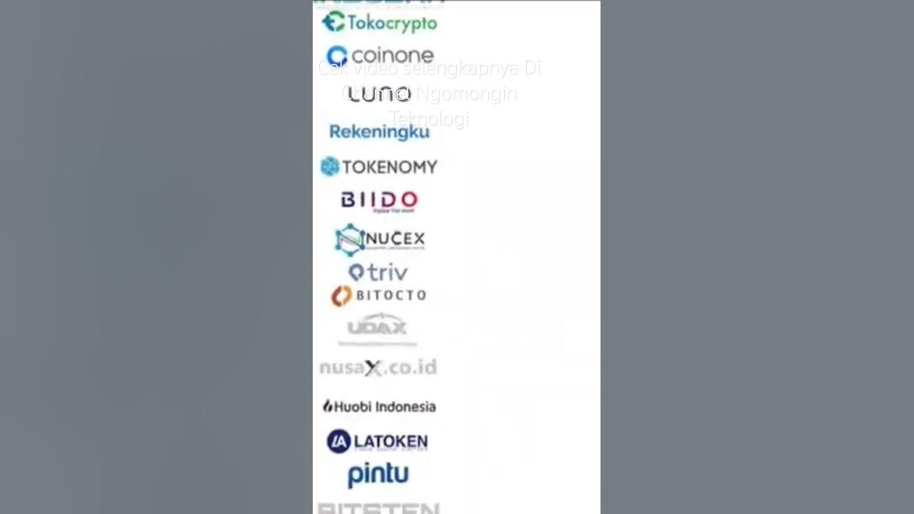 6 Exchange Crypto Terbaik Di Indonesia #exchangecrypto #investasicrypto #cryptocurrency 6 Exchange Crypto Terbaik Di Indonesia #exchangecrypto #investasicrypto #cryptocurrency