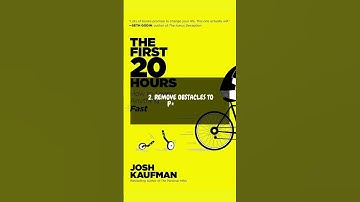 5 Powerful Lessons from The First 20 Hours by Josh Kaufman – Learn Any Skill Faster! #productivity