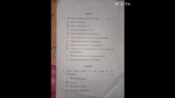 botany (core paper -1 ) first semester question paper 2021