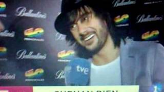 Melendi en Corazon corazon , Presentacion premios 40 principales