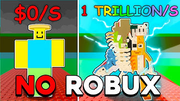 $0 to $1 TRILLION NO ROBUX CHALLENGE in Steal A Brainrot