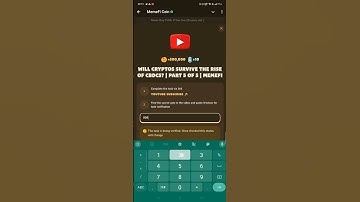 Will Cryptos Survive the Rise of CBDCs? | Part 5 of 5 | MemeFi | MemeFi YouTube Video Code