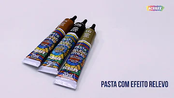 Para que serve pasta relevo vitral?