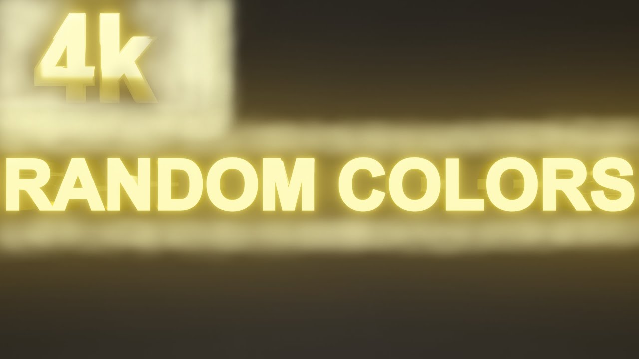 Color Changing Mood Light with All Colors Changing Randomly for 1 Hour ...