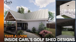 Golf Simulator Shed Designs
