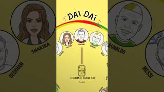 ⚽️🌍 DAI DAI Shakira FIFA World Cup 2026 (Shakira x Ronaldo + Lyrics) #Shakira #shorts