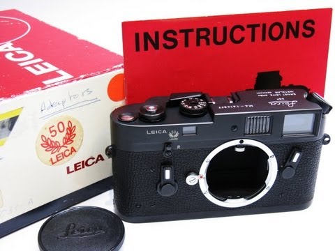 Leica M4 BlackChrome 50Jahre - YouTube