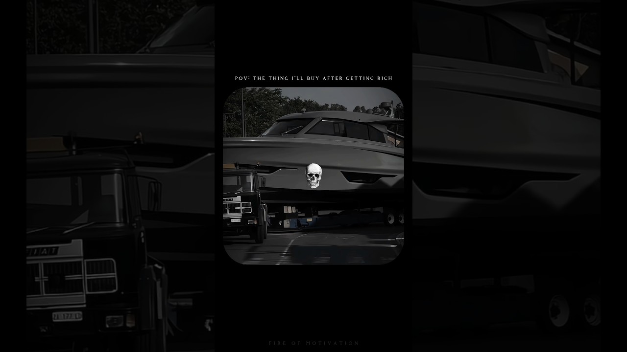 "First Purchase After Getting Rich? A Yacht. 🛥️👑" #motivation #shorts