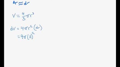 Differentials and volume
