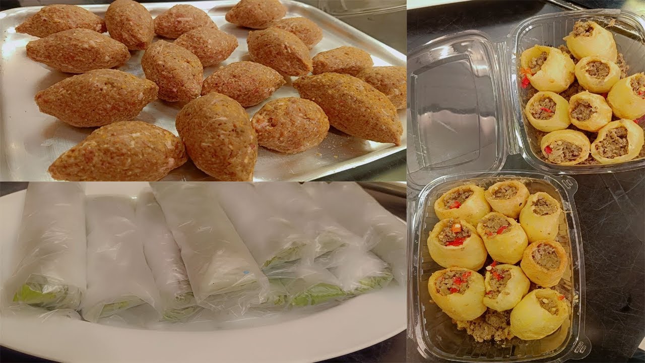 البلدي يوكل مع الشيف نونا | طريقة تفريز كبيبة اللحمة - تفريز ورق العنب - تفريز البطاطس المحشية