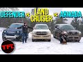 We Take 3 Iconic Off-Roaders Up A Mountain In a Snowstorm: What Can Go Wrong?