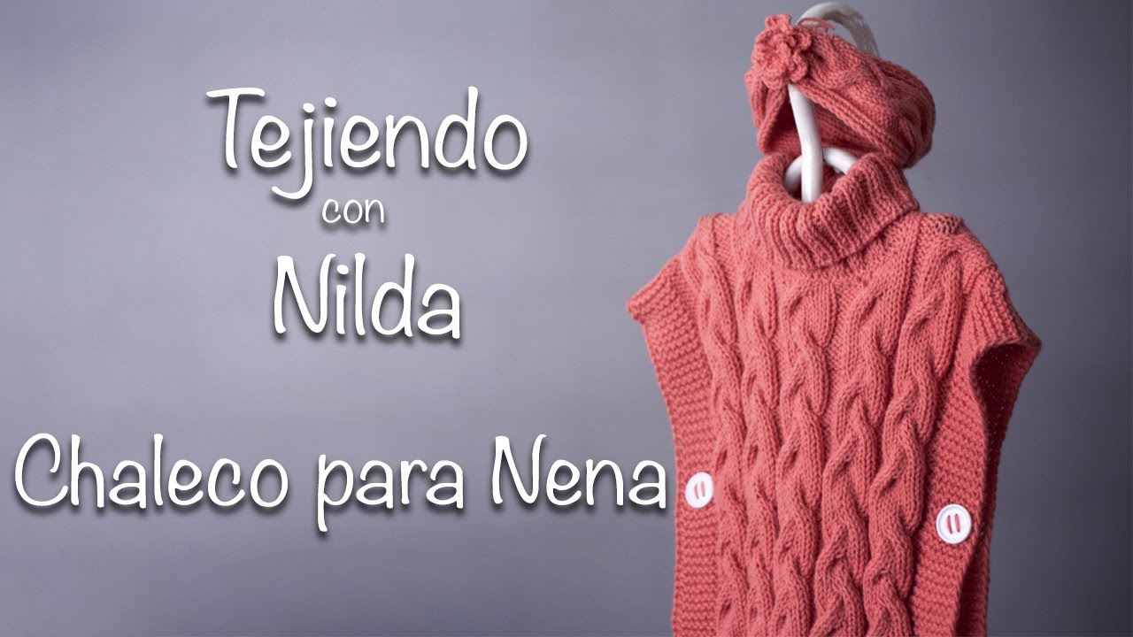 Chaleco Niña Invernal Tejido Crochet