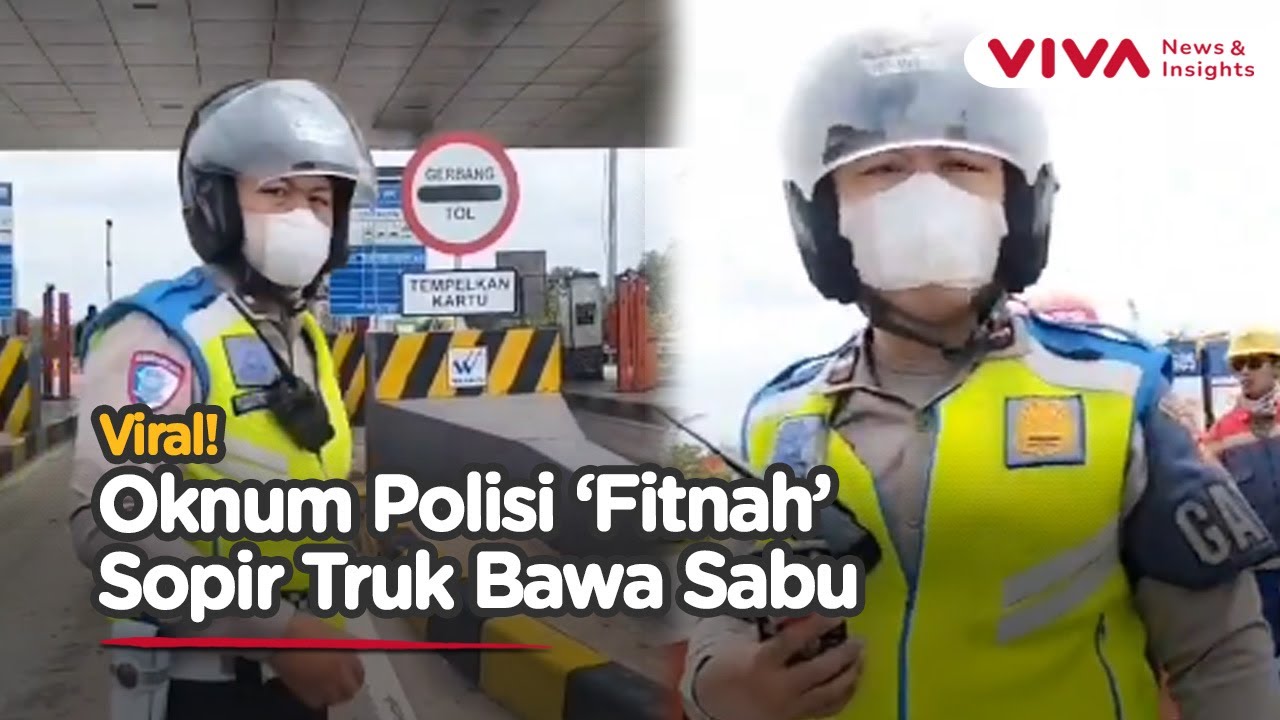 Oknum Polisi Arogan Dibuat Kicep Usai Sopir Truk Dituduh Bawa Sabu