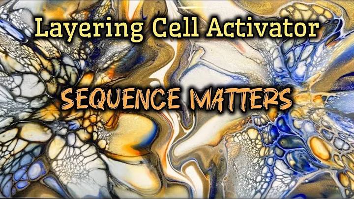 129. Effects layering Cell Activator Differently! Importance of Layering colors #acrylicpainting