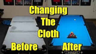 Changing The Cloth On My 8' Diamond Table