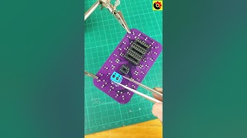 Happy New Year PCB soldering | Attiny85 LED decoration #shorts #happynewyear #attiny85 @sritu_hobby