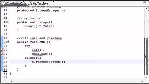 27   Java Game Development   27   Creating a Core Class